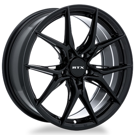 Rtx Alloy Wheel, Slick 17x7.5 5x114.3 ET42 CB73.1 Gloss Black 082841